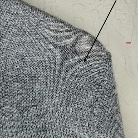 SUNDANCE Afterlight Gray Embroidered Cardigan Merino Wool Cotton Embellished SM - Picture 14 of 16